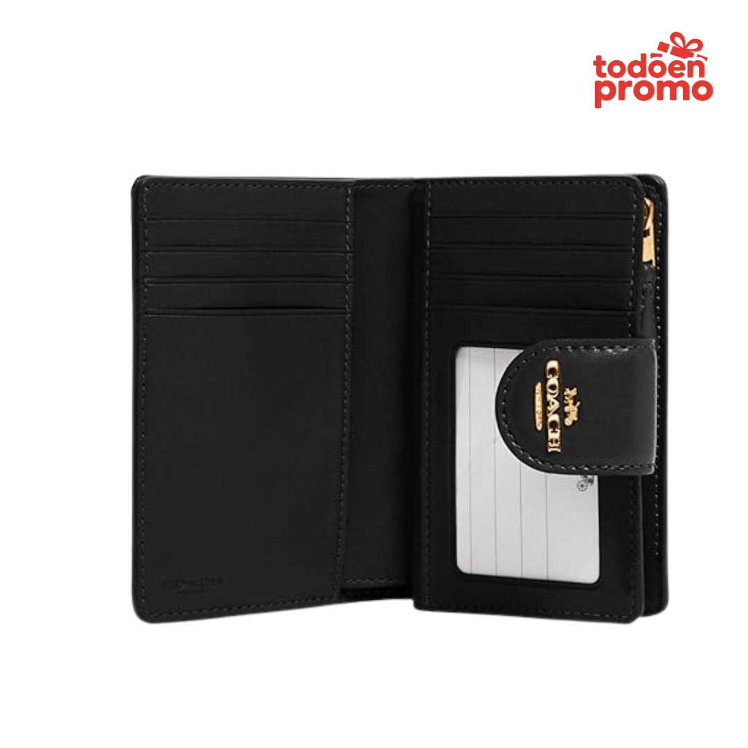 Billetera COACH - negro - marrón (Brown - Black)