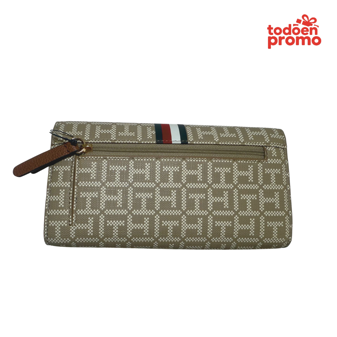 Billetera Tommy Hilfiger Beige Grande | Original USA