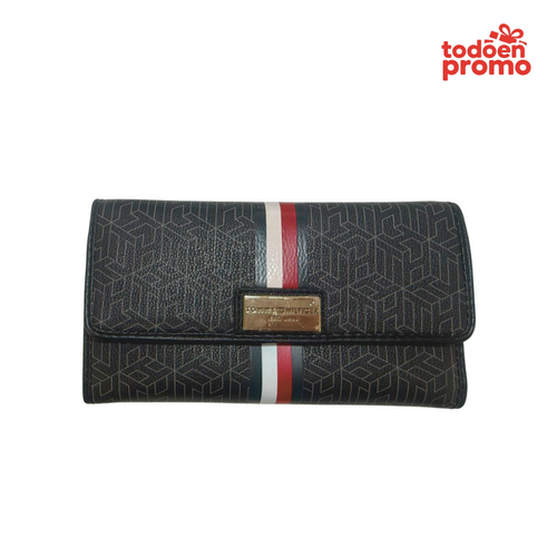 Billetera Tommy Hilfiger Negro Grande | Original USA