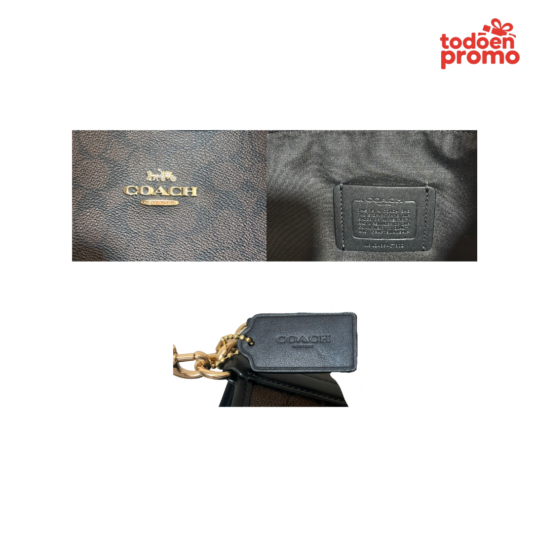 Cartera COACH WALNUT BLACK | Original de USA