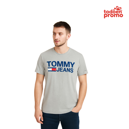 Polo TOMMY JEANS plomo Talla S | Original del USA