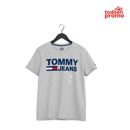 Polo TOMMY JEANS plomo Talla S | Original del USA