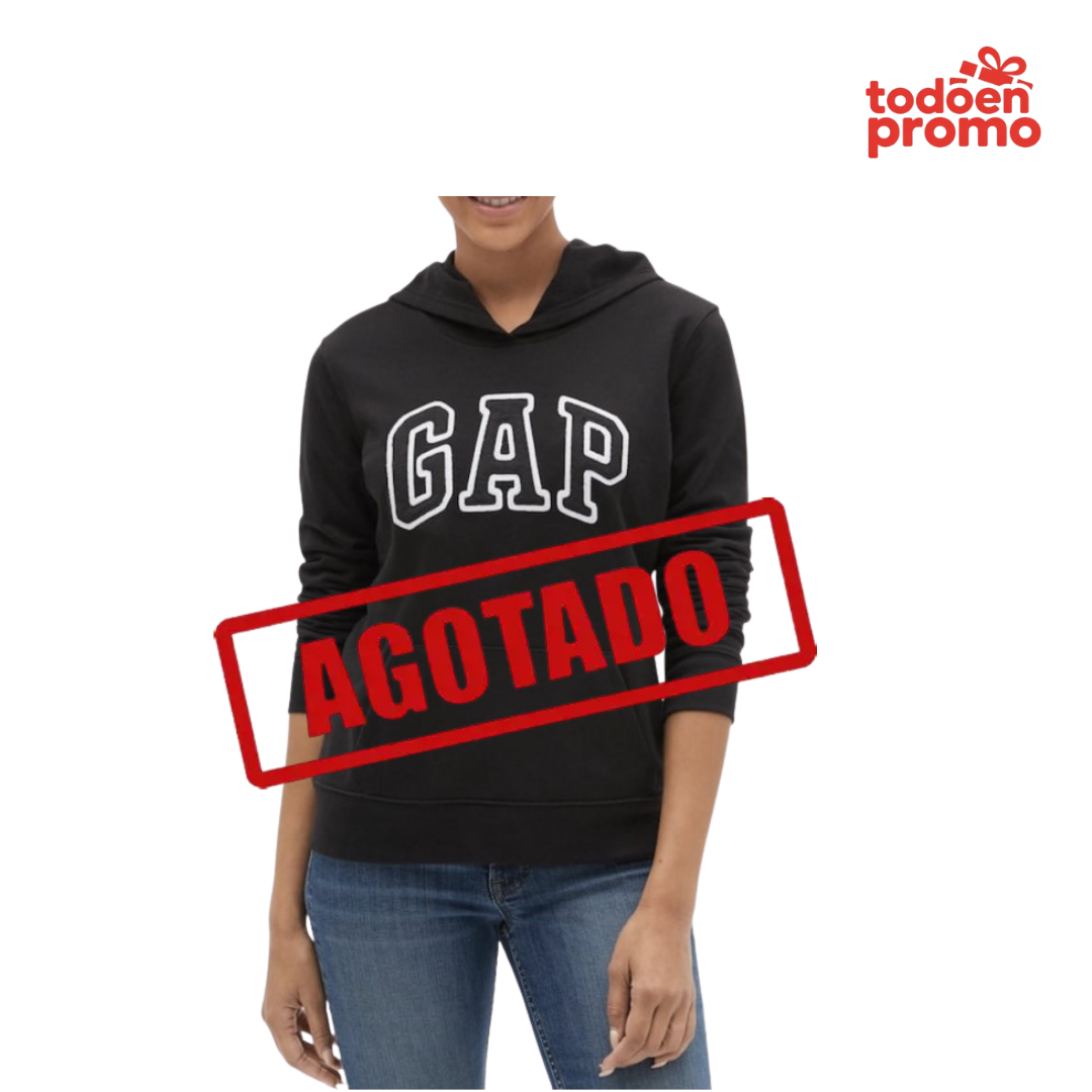 Polerón Logo sin Cierre GAP negro talla M