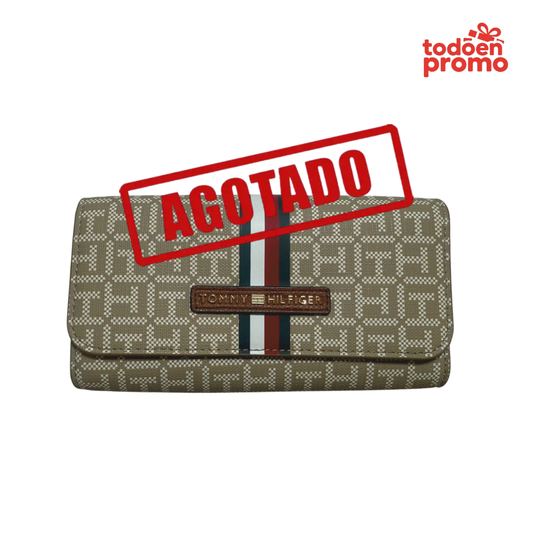 Billetera Tommy Hilfiger Beige Grande | Original USA