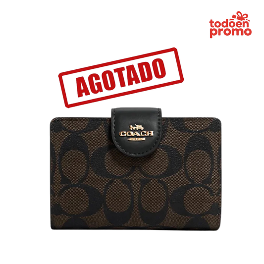 Billetera COACH -  negro - marrón (Brown - Black)